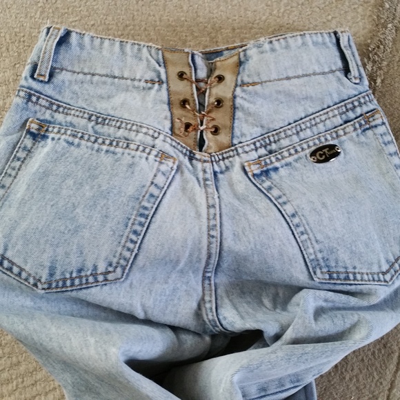 High Waist Jeans W/Matching Vest laces too! - Picture 3 of 6